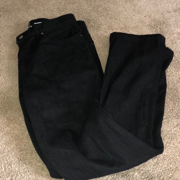 george mens black jeans